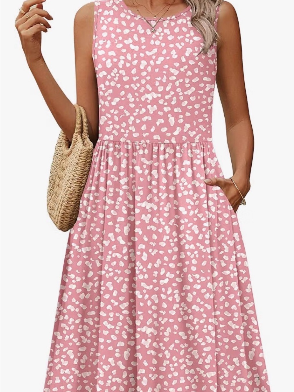 🌸 Print Sleeveless Dress